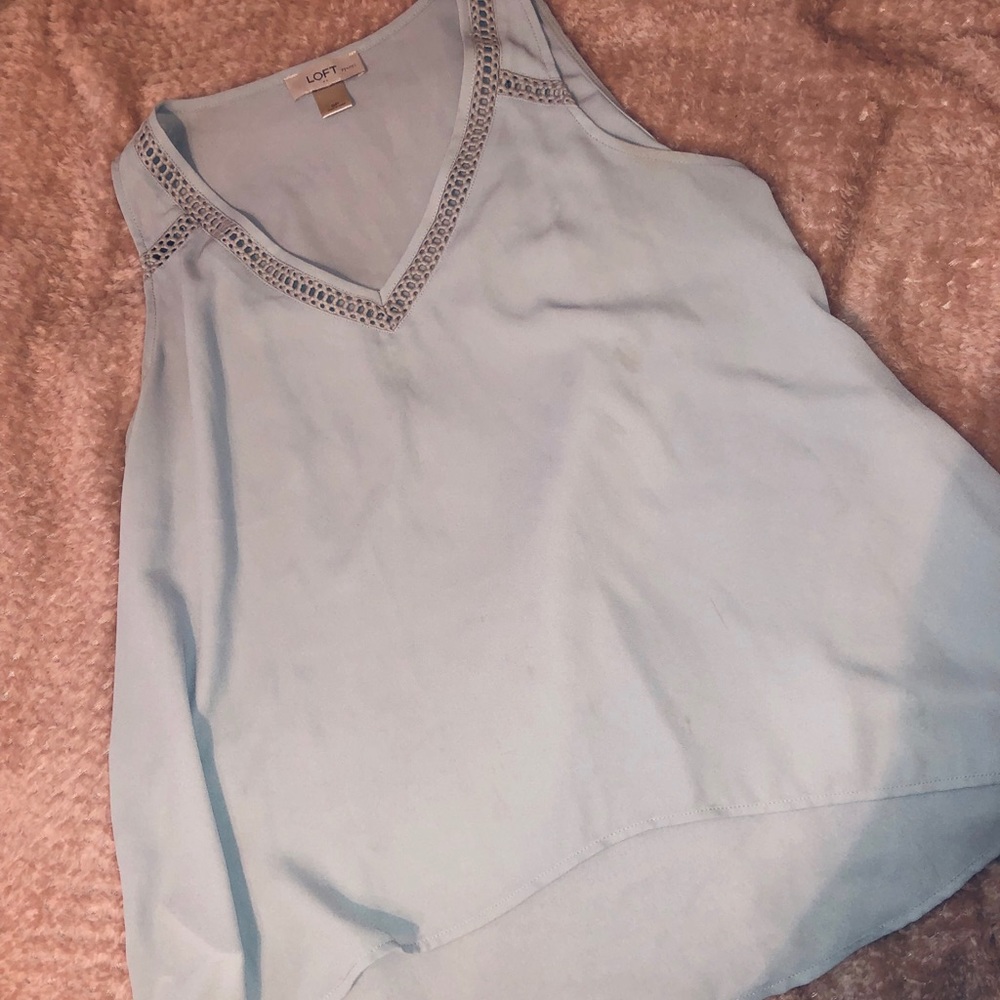 Loft gray blouse